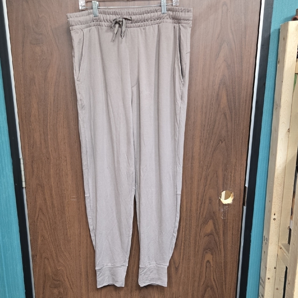 Lole Size L Beige High Waisted Jogger Lounge Pant